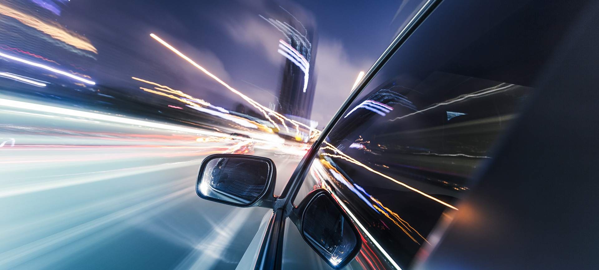 speeding car